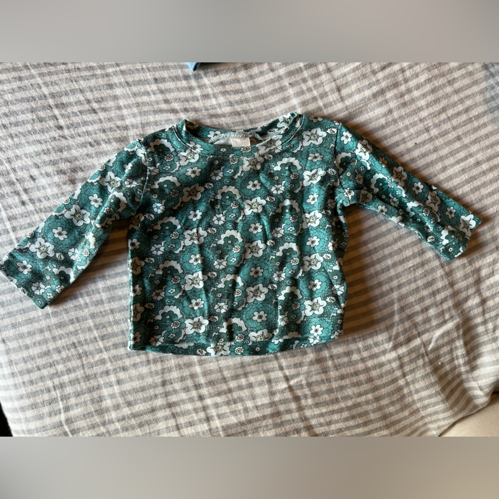 Kate Quinn organic cotton Floral Long Sleeve Top